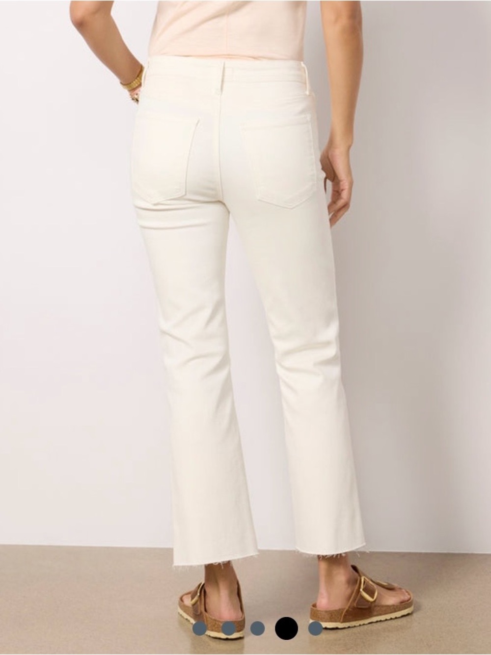 KUT Kelsey Ankle Flare Ecru Size 4 Like New - Picture 13 of 13